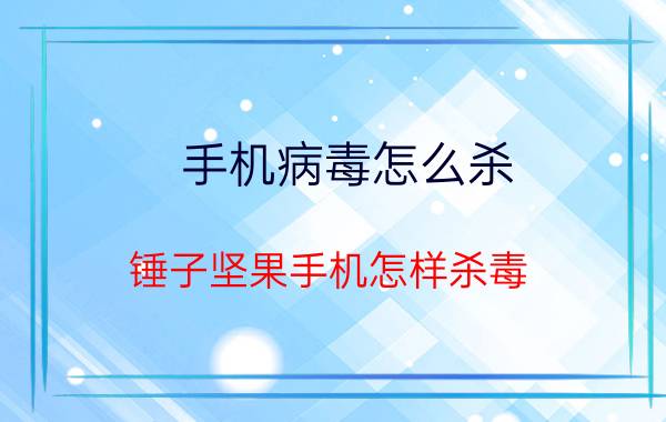 手机病毒怎么杀 锤子坚果手机怎样杀毒？